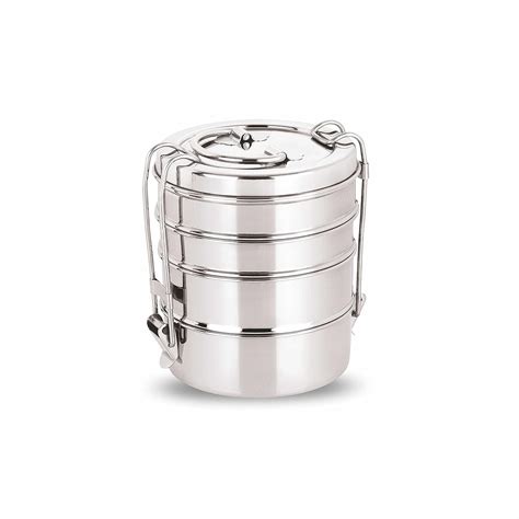 neelam stainless steel lunch box|Neelam Stainless Steel Lunch Box/Traditional Tiffin Box for .